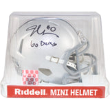 Jonathon Cooper Autographed Ohio State Buckeyes Mini Helmet Insc Beckett W 52841