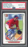 2014 Bowman Top Prospects #TP37 Rafael Devers RC Rookie PSA/DNA Auto GEM MINT 10