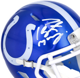 PEYTON MANNING Autographed Indianapolis Colts Flash Mini Speed Helmet FANATICS