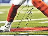 JOE BURROW AUTOGRAPHED FRAMED 16X20 PHOTO BENGALS SB LVI FANATICS HOLO 215838