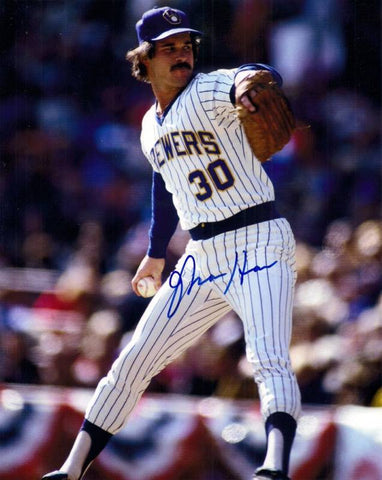 Milw Brewers Pitcher MOOSE HAAS Signed 8x10 Photo #2 AUTO - '82 World Series