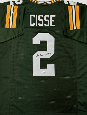 BRANDON CISSE Signed Custom Green Jersey AUTO - Green Bay Packers - JSA