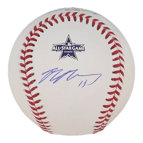 Max Muncy Signed 2021 All-Star Game Baseball (PSA COA) Los Angeles Dodgers 3rd B