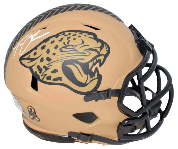 TREVOR LAWRENCE SIGNED JACKSONVILLE JAGUARS SALUTE TO SERVICE II MINI HELMET