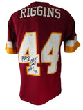 John Riggins HOF Signed/Ins Maroon Mitchell & Ness Football Jersey Redskins JSA3