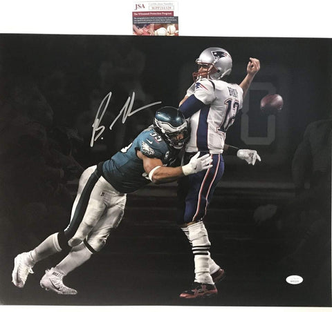 Autographed/Signed BRANDON GRAHAM Super Bowl Spotlight 16x20 Photo JSA COA