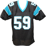 Luke Kuechly Autographed/Signed Pro Style Black Jersey Beckett 20509