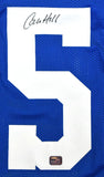 Calvin Hill Autographed Blue Pro Style Jersey - Prova *Black