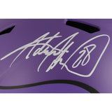 Adrian Peterson Autographed Minnesota Vikings F/S Rave Helmet Beckett 49592