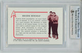 William Shatner Signed 1967 Leaf Star Trek #7 Trading Card Slab Beckett 57114