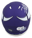 Vikings Daunte Culpepper Authentic Signed Speed Mini Helmet BAS Witnessed