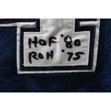 Bob Lilly Signed Dallas Cowboys Wilson Blue 56 Jersey 3 Insc Beckett 48489