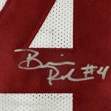 Framed Autographed/Signed Brian Robinson Jr. 33x42 Alabama White Jersey BAS COA