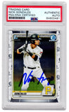 Nick Gonzales Autographed Pirates 2020 Topps Bowman Chrome RC Card (PSA)
