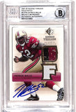Patrick Willis Signed 2007 SP Threads Gold Patch Card Beckett 38722