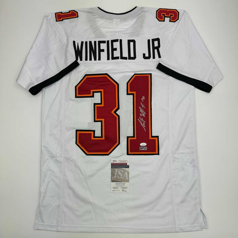 Autographed/Signed Antoine Winfield Jr Tampa Bay White Football Jersey JSA COA