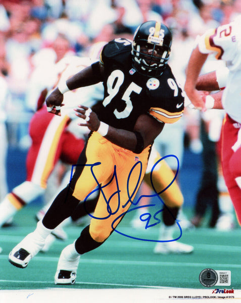 Greg Lloyd Autographed Pittsburgh Steelers 8x10 Photo Beckett 45574