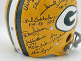 Super Bowl I Champions Packers Team Autographed Yellow Full Size Helmet With Sig