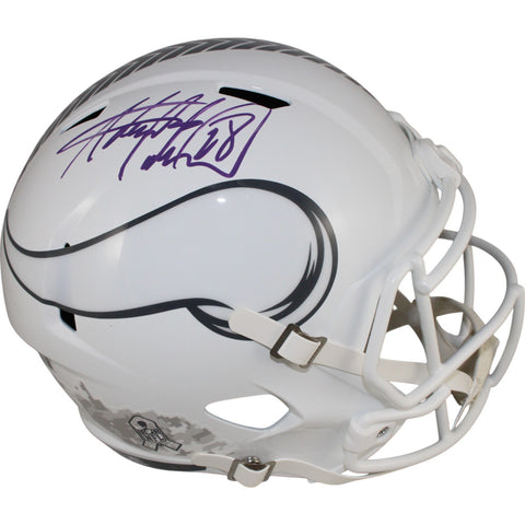 Adrian Peterson Autographed Minnesota Vikings F/S 24 STS Helmet Beckett 49588