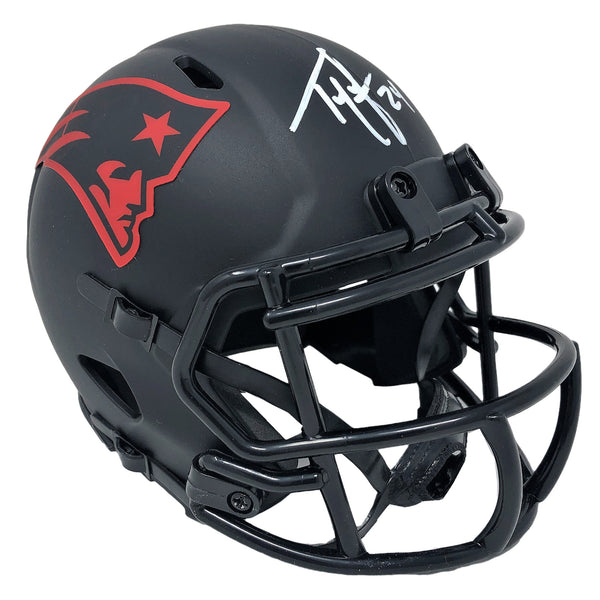 Ty Law New England Patriots Signed Riddell Eclipse Mini Helmet Pats Alumni