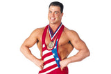 Kurt Angle Signed Jersey Inscribed "HOF 2017" / 1996 Olympic Gold Medal Atlanta