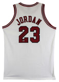 Bulls Michael Jordan Authentic Signed White Nike Size 50 Jersey BAS LOA #AE13531