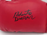 Roberto Duran Autographed Red Everlast Boxing Glove LH Beckett BAS QR #BS30353