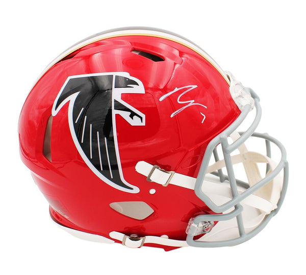 Bijan Robinson Signed Atlanta Falcons Speed Authentic Throwback 1966-69 Helmet