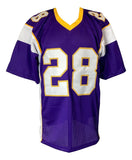 Adrian Peterson Minnesota Signed Purple Football Jersey JSA