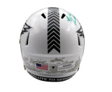 Nolan Smith Signed Full Size Replica Salute to Service Helmet Eagles JSA 193471