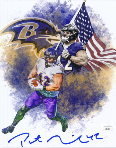 Patrick Ricard Autographed 8x10 Photo Baltimore Ravens JSA 186480