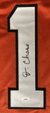 Ja'Marr Chase Signed Custom Orange Pro-Style Football Jersey JSA SD Hologram