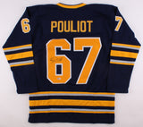 Benoit Pouliot Signed Buffalo Sabres Jersey (Beckett) NHL Career 2006-2018 / L.W