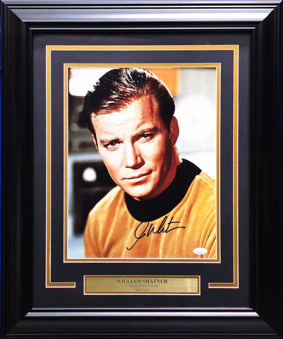 WILLIAM SHATNER AUTOGRAPHED FRAMED 11X14 PHOTO STAR TREK JSA STOCK #223763