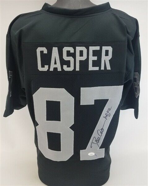 Dave Casper Signed Oakland Raiders Jersey Inscribed HOF 02 (JSA COA) 5xPro Bowl