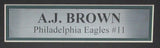 A.J. Brown Eagles Autographed Jersey with Photos Framed Beckett 194415