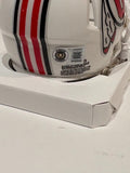 Jonah Elliss Autographed Utah Utes White Mini Helmet Inscribed "Go Utes" BAS COA