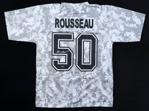 Gregory Rousseau Signed Buffalo Bills Jersey /TSE/Ex-Miami Hurricanes Linebacker