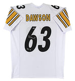 Dermontti Dawson "HOF 12" Authentic Signed White Pro Style Jersey BAS Witnessed