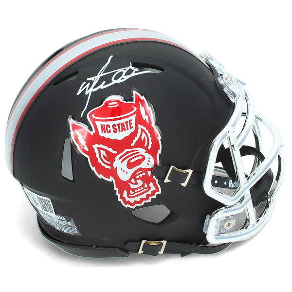 Mario Williams Autographed NC State Wolfpack Alternate Speed Mini Helmet GTSM