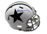 Roger Staubach HOF Autographed Full Size Throwback Replica Helmet Cowboys BAS