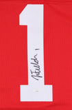 Justin Fields Signed Ohio State Buckeyes Jersey (JSA COA) 2021 1st Rnd Pk /Bears