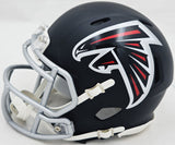 BIJAN ROBINSON AUTOGRAPHED FALCONS BLACK MINI HELMET BECKETT 221146