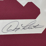 Framed Autographed/Signed Doug Flutie 35x39 Boston Maroon Jersey BAS COA