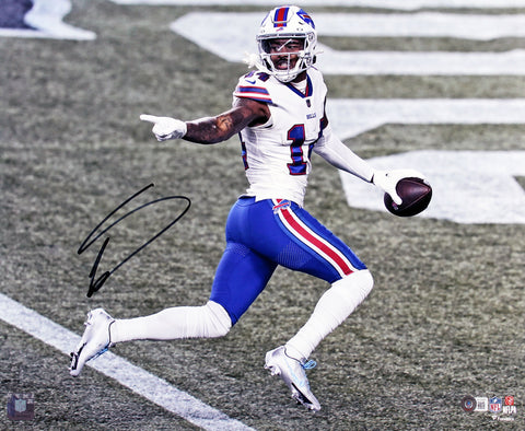 Bills Stefon Diggs Authentic Signed 16x20 Horizontal Touchdown Photo BAS Witness