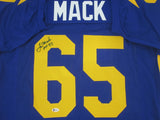 Los Angeles Rams TOM MACK Signed Custom Jersey AUTO w/ "HOF '99" - Beckett COA