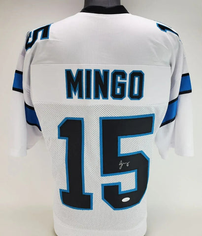 Jonathan Mingo Signed Panthers White Jersey (JSA COA) Carolina 2023 #2 Pick W.R.