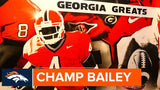 Champ Baily Signed Georgia Bulldogs Mini Helmet (Beckett) Denver Broncos D. Back