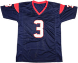 Houston Texans Tank Dell Autographed Signed Blue Jersey Beckett BAS QR