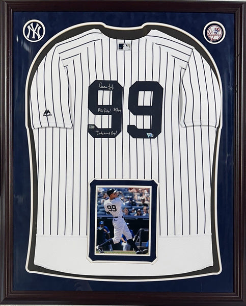 Aaron Judge Signed Framed Authentic Yankees /99 Judgement All Rise Auto Fanatics